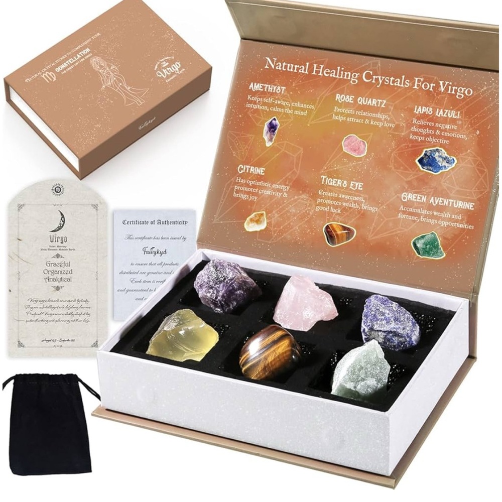 Virgo Natural Healing Crystal Set